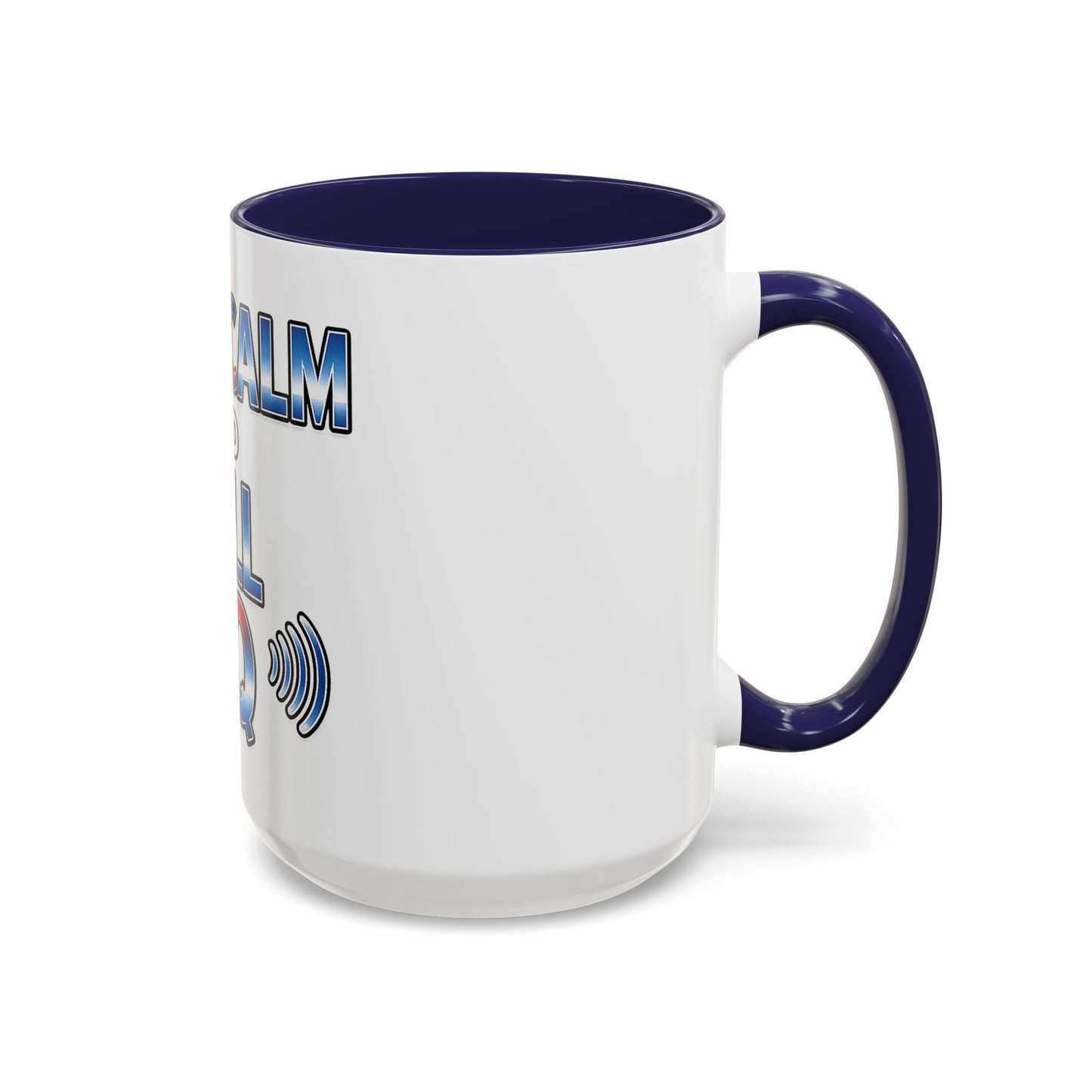 Keep Calm and Call CQ Accent Coffee Mug – Radio Operator Ham Radio Gift (11/15 oz)