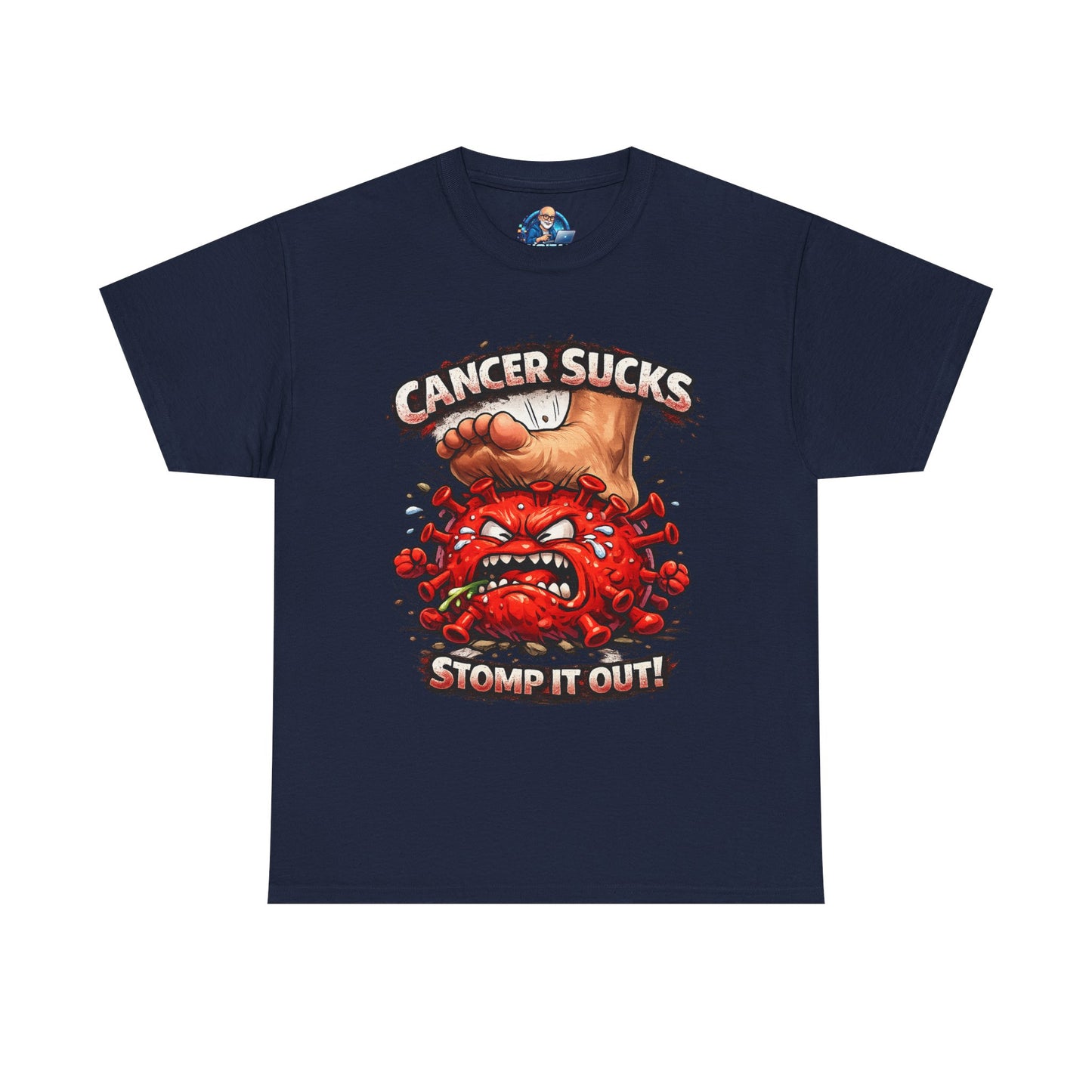 Cancer Sucks Tee — Stomp It Out Cancer Awareness T-Shirt
