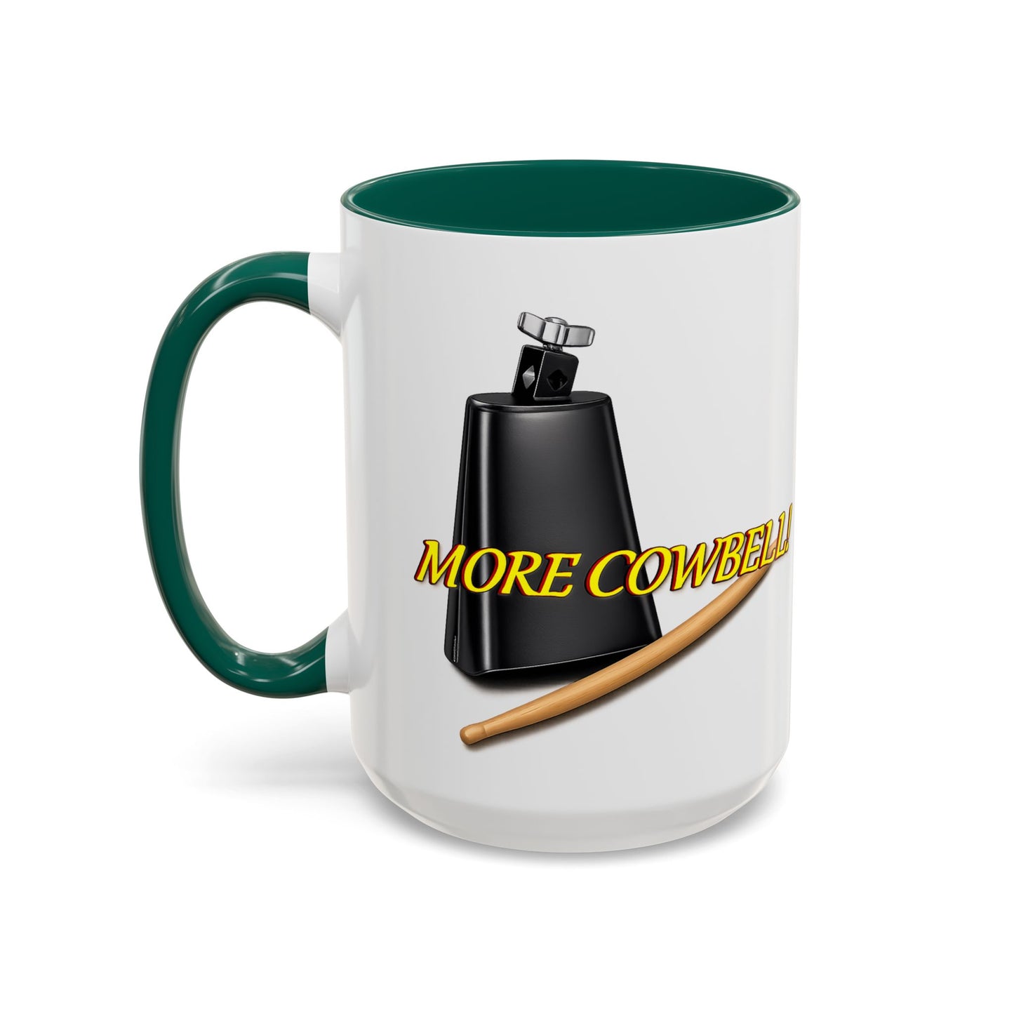 More Cowbell Mug — Funny Cowbell Coffee Cup (11oz/15oz)