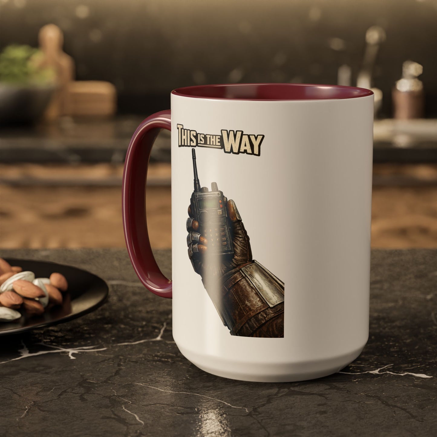 This Is The Way Mug — Mandalorian Radio Hand Coffee Cup (11oz & 15oz)