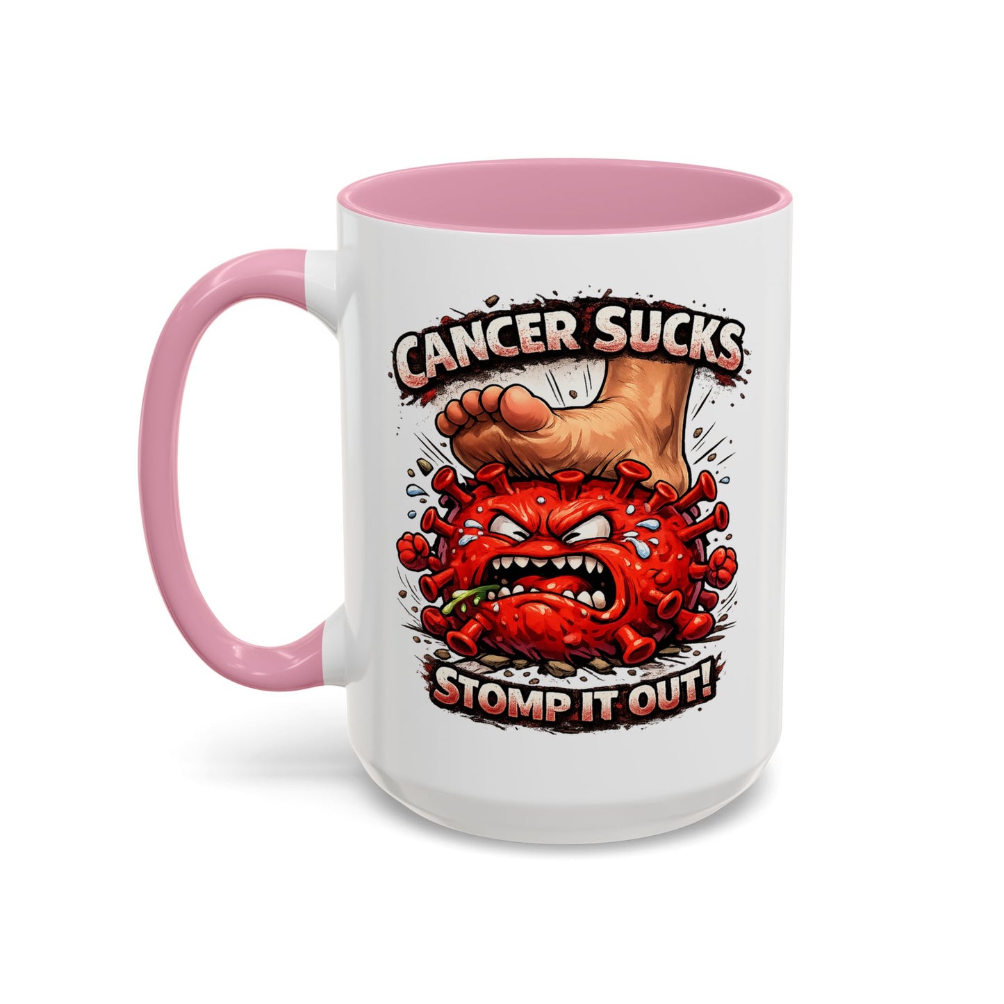 Cancer Sucks Mug — Stomp It Out 11/15oz