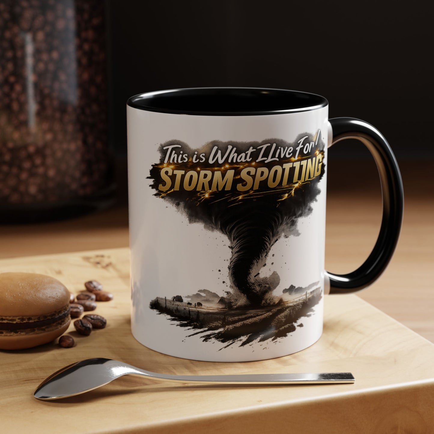 "This Is What I Live For" Storm Spotting Coffee Mug —Tornado Design (11/15oz)