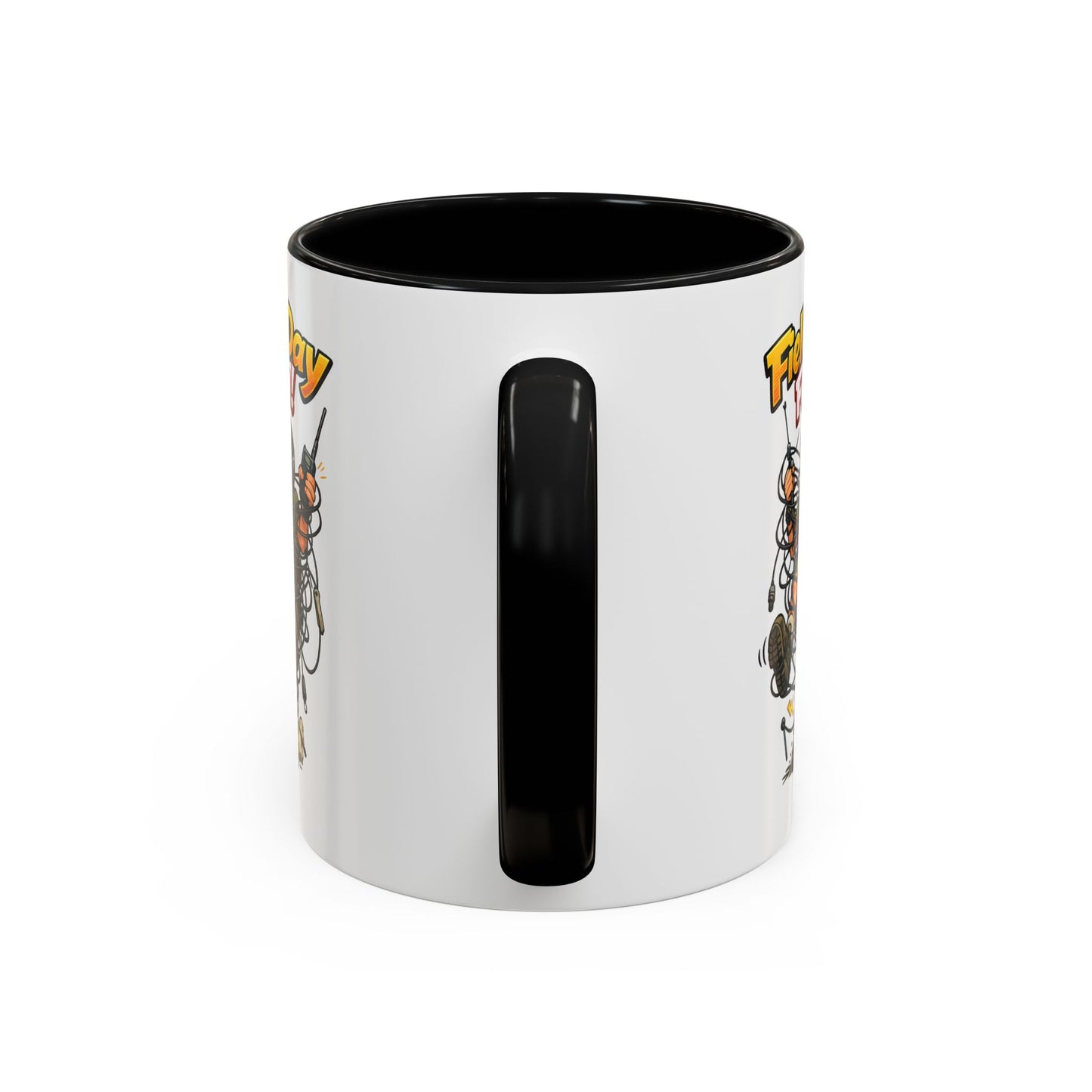 Field Day Fun! Accent Coffee Mug – Humorous Outdoor Adventure Ham Gift (11/15oz)