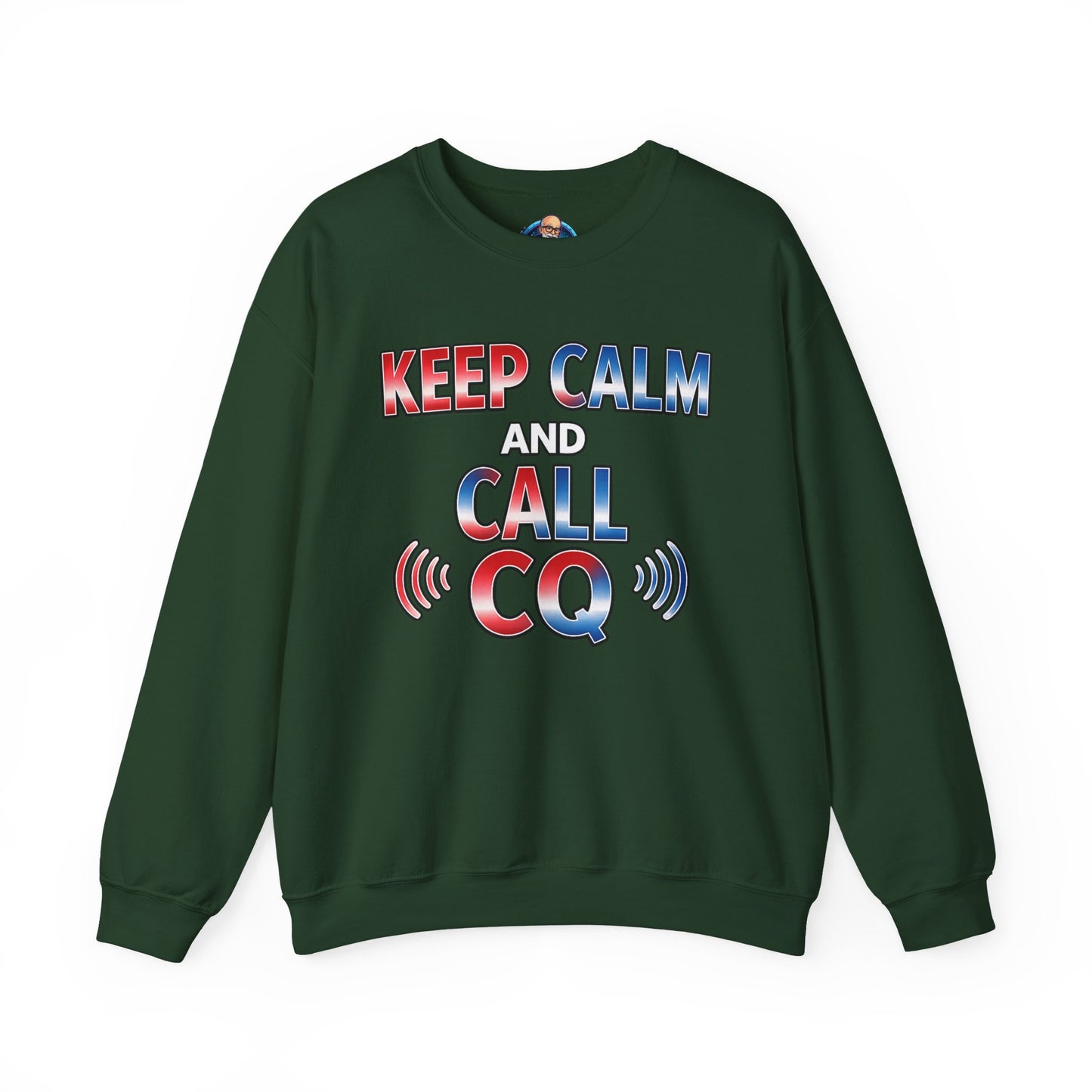 "Keep Calm and Call CQ" Patriotic Radio Operator Tee
