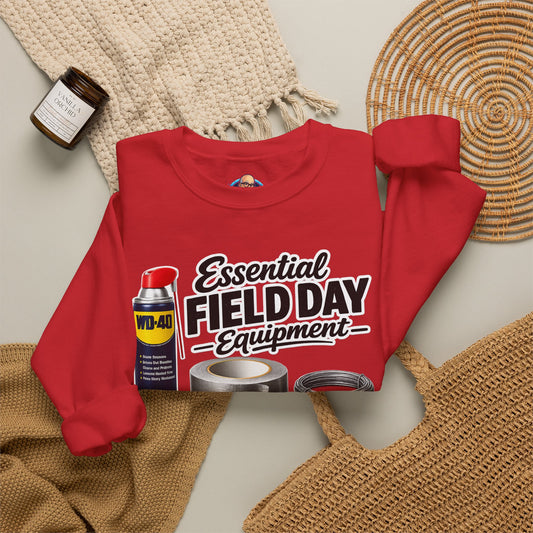 "Essential Field Day Equipment" Graphic - Crewneck Sweatshirt