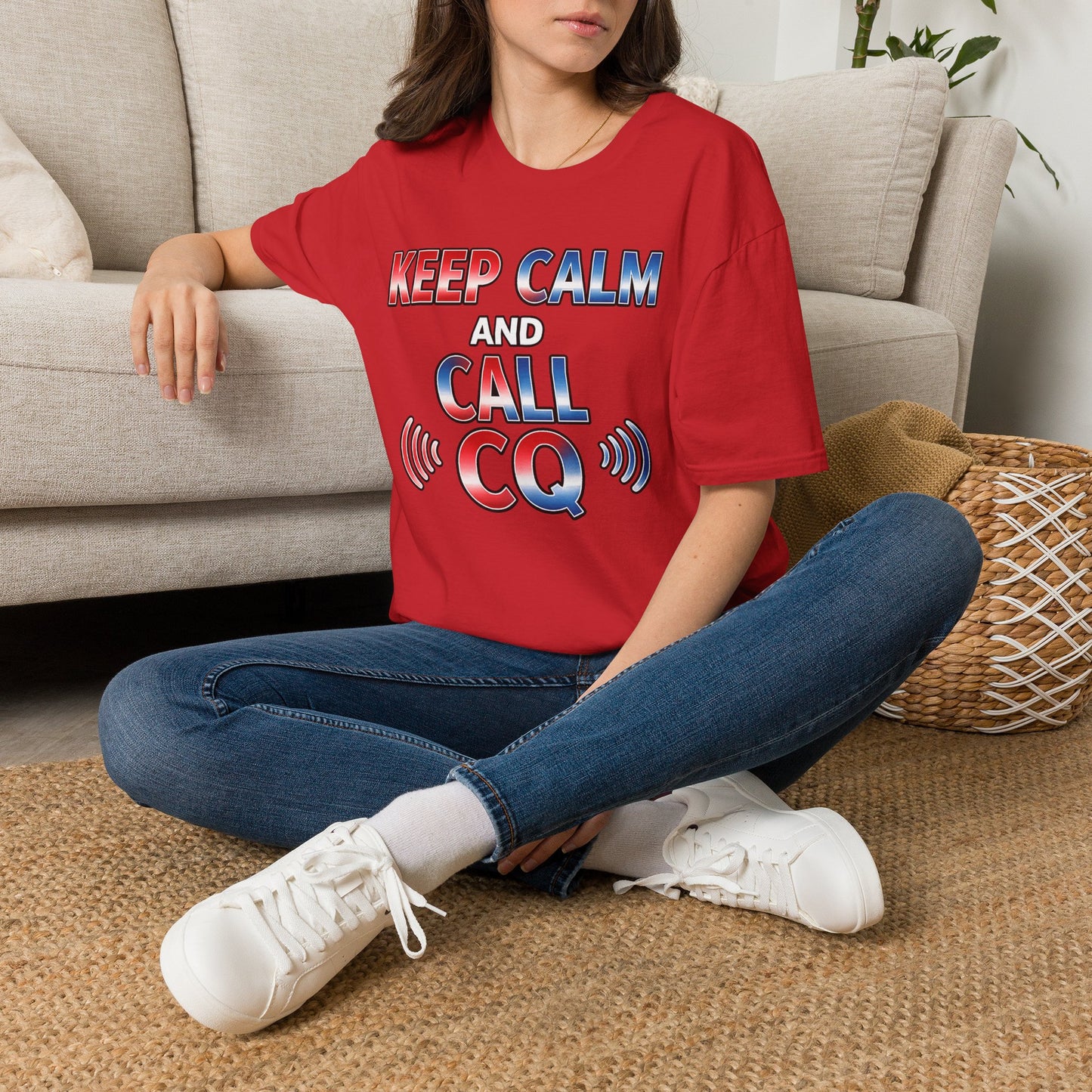 Keep Calm and Call CQ T-Shirt – Amateur Radio / Ham Operator Tee