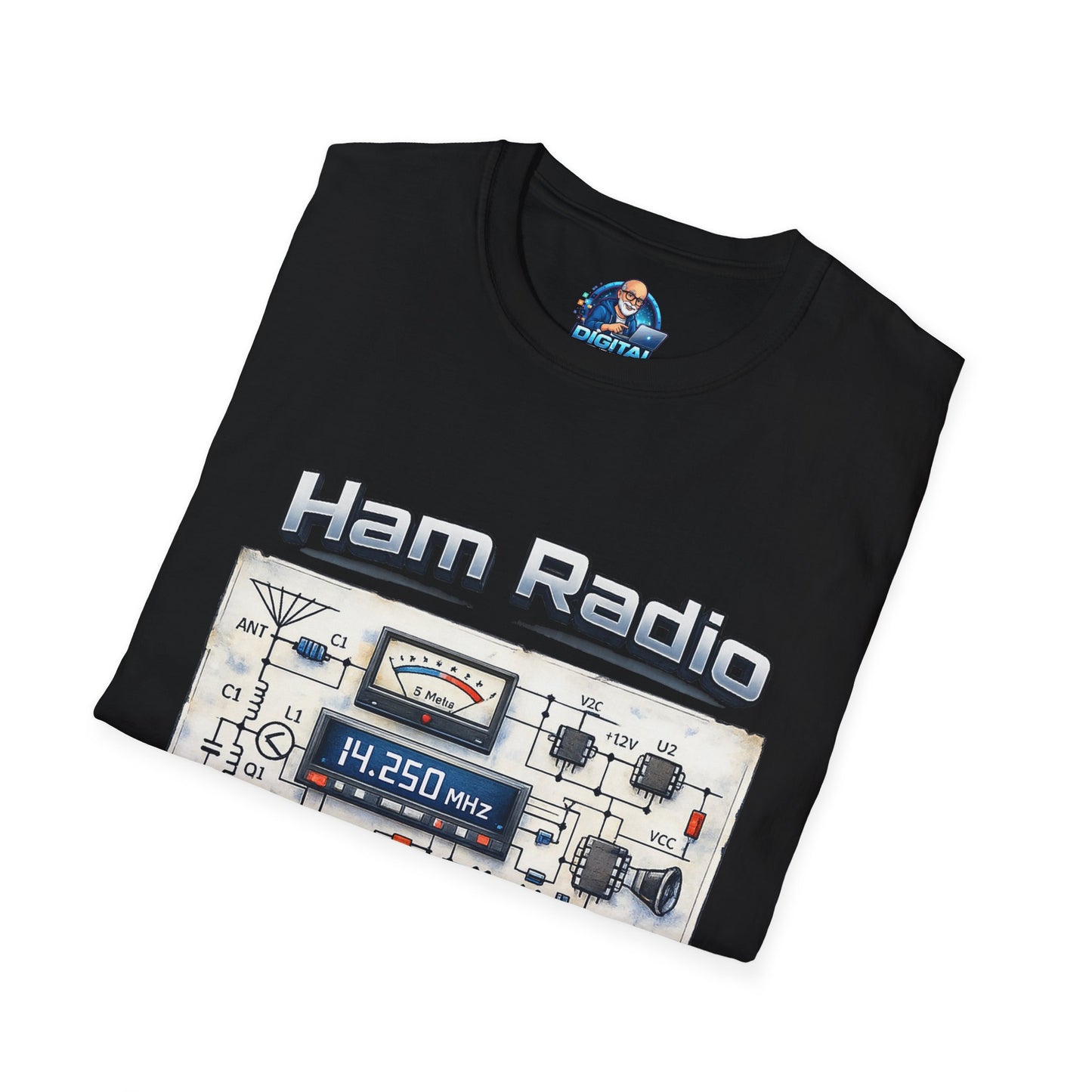 Ham Radio T-Shirt — “Ham Radio: It’s Own Language” Retro Radio Design