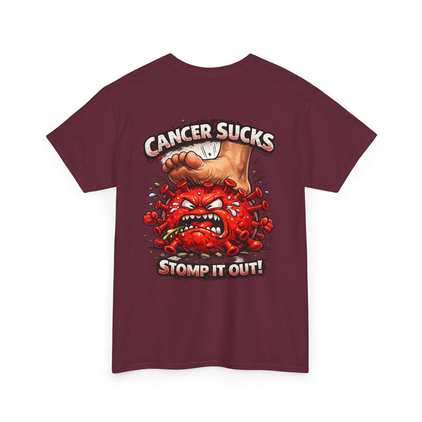 Cancer Sucks Tee — Stomp It Out Cancer Awareness T-Shirt