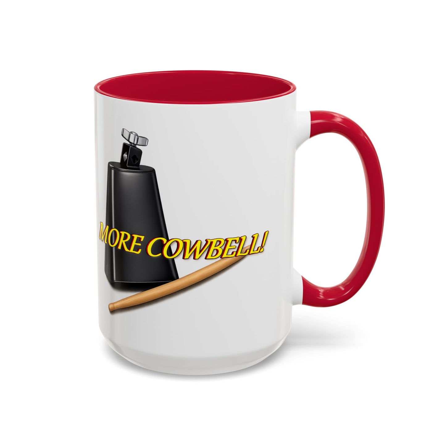 More Cowbell Mug — Funny Cowbell Coffee Cup (11oz/15oz)