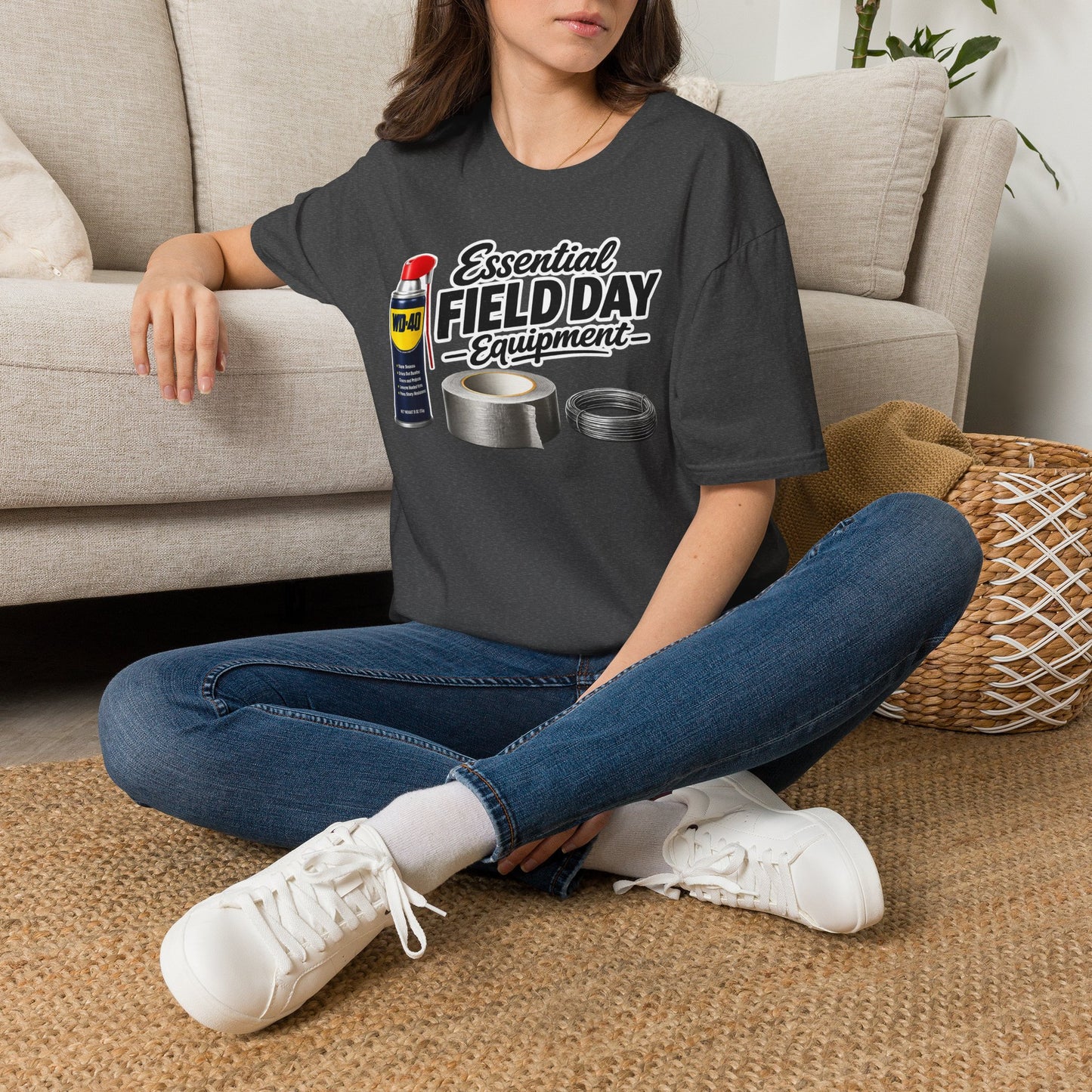 Field Day Essentials T-Shirt — "Essential Field Day Equipment" Graphic Tee