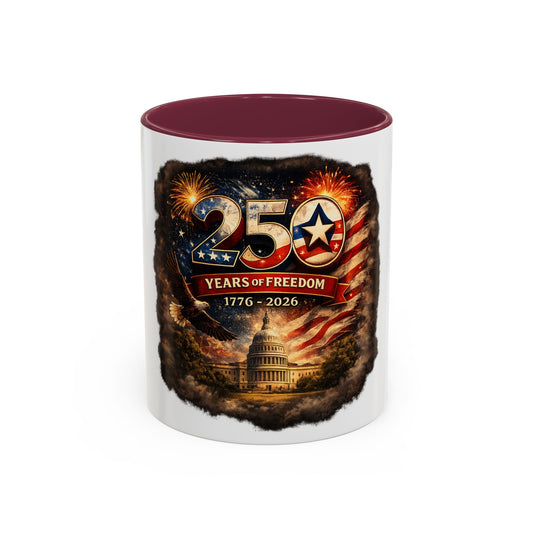 250 Years of Freedom 1776–2026 (11oz/15oz) Mug