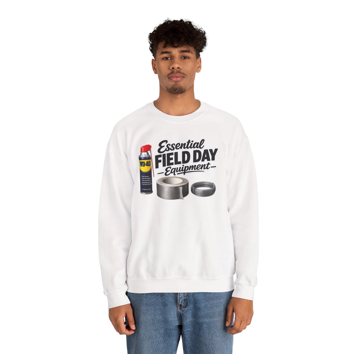 "Essential Field Day Equipment" Graphic - Crewneck Sweatshirt
