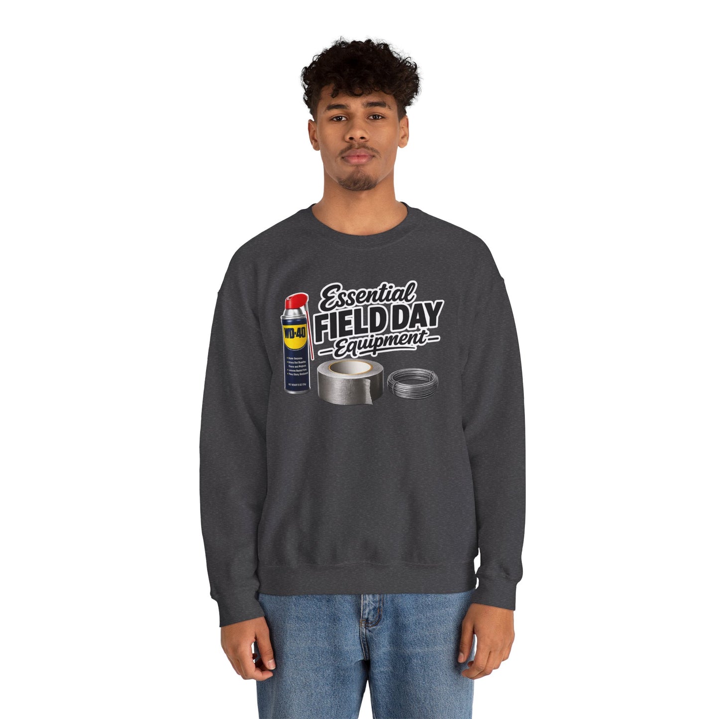 "Essential Field Day Equipment" Graphic - Crewneck Sweatshirt