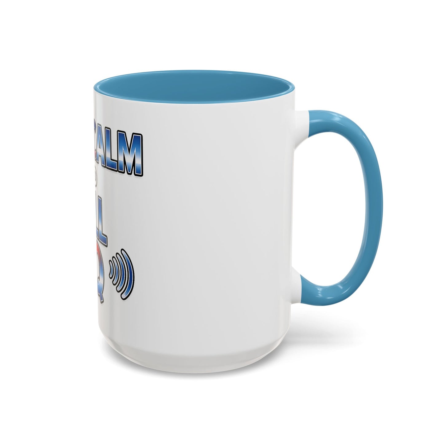 Keep Calm and Call CQ Accent Coffee Mug – Radio Operator Ham Radio Gift (11/15 oz)
