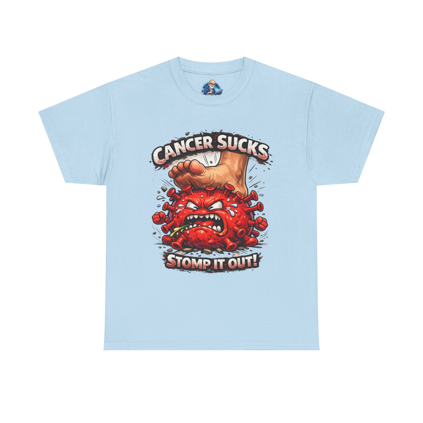 Cancer Sucks Tee — Stomp It Out Cancer Awareness T-Shirt