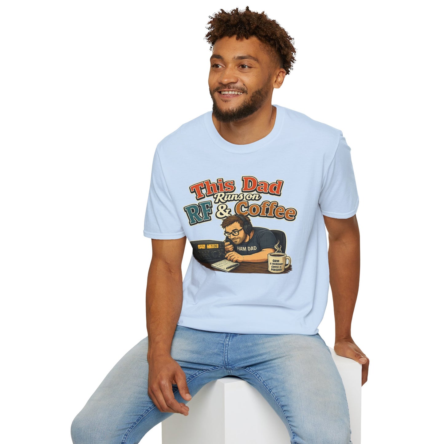 This Dad Runs on RF & Coffee T-Shirt