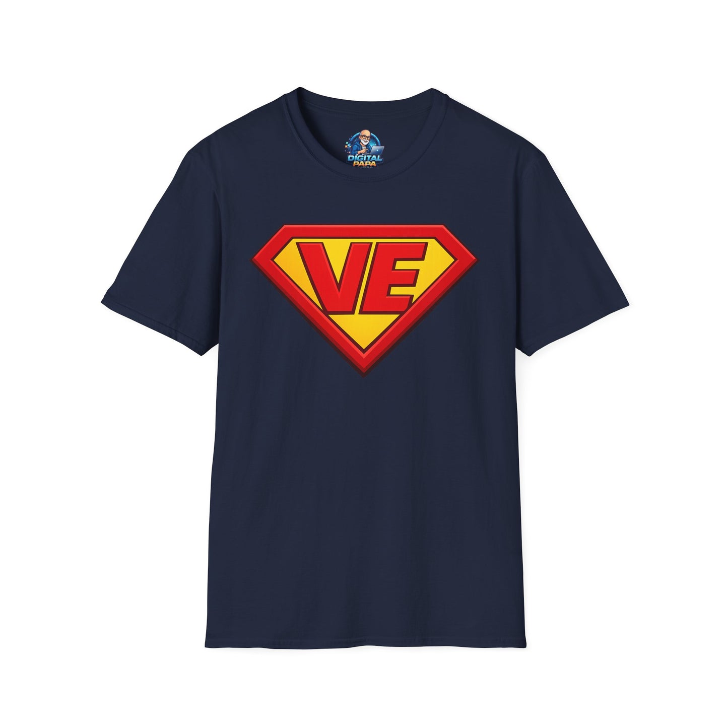 VE Superhero Logo T-Shirt — Bold Retro Graphic Tee