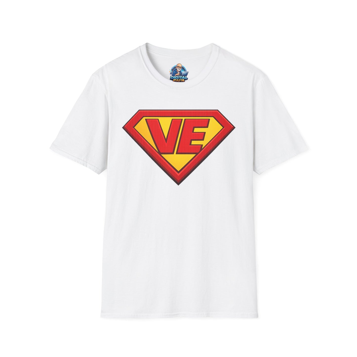 VE Superhero Logo T-Shirt — Bold Retro Graphic Tee