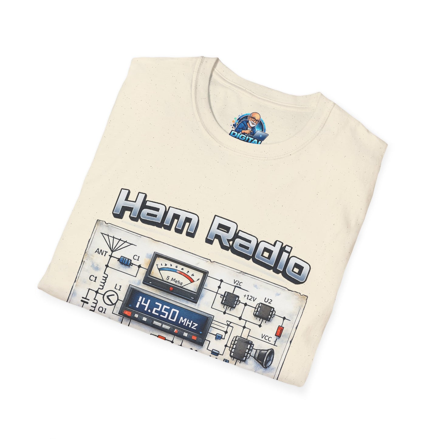 Ham Radio T-Shirt — “Ham Radio: It’s Own Language” Retro Radio Design