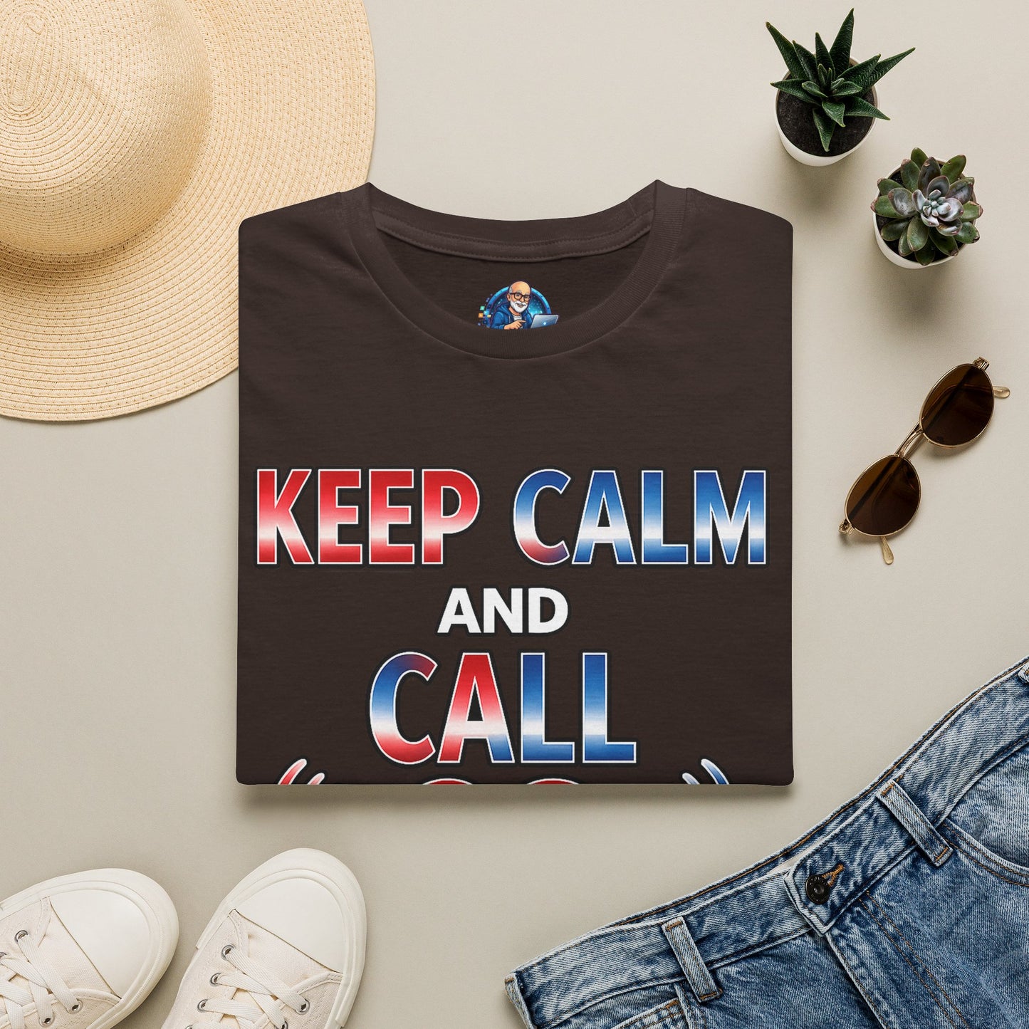 Keep Calm and Call CQ T-Shirt – Amateur Radio / Ham Operator Tee