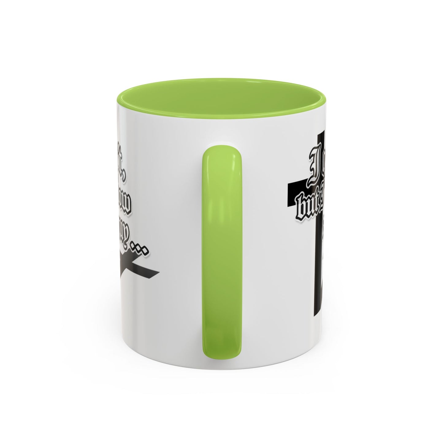 I Can't But I Know A Guy - Accent Coffee Mug (Funny Mechanic/Handyman Gift)