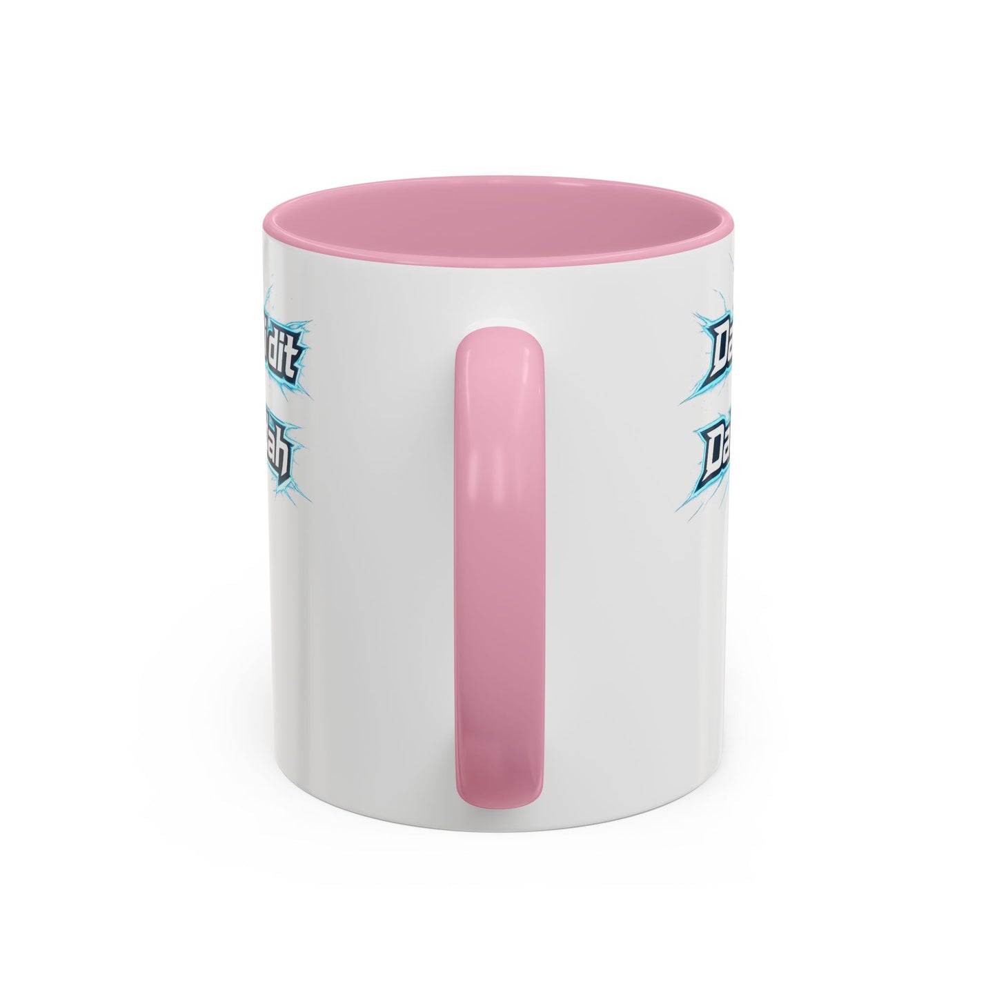 Novelty Mug — 'Dah di dah dit' Repeating Text Ceramic Coffee Cup (11oz & 15oz)