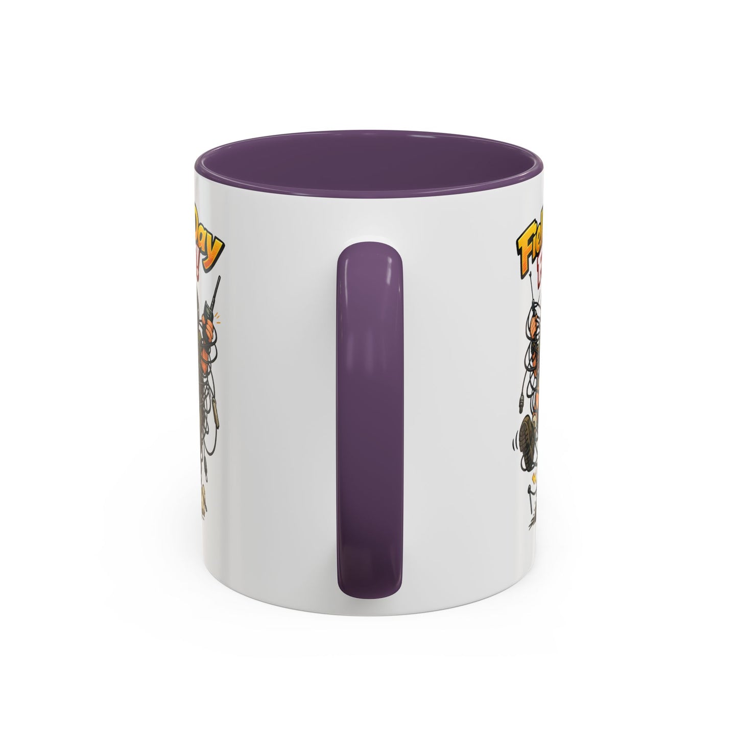 Field Day Fun! Accent Coffee Mug – Humorous Outdoor Adventure Ham Gift (11/15oz)