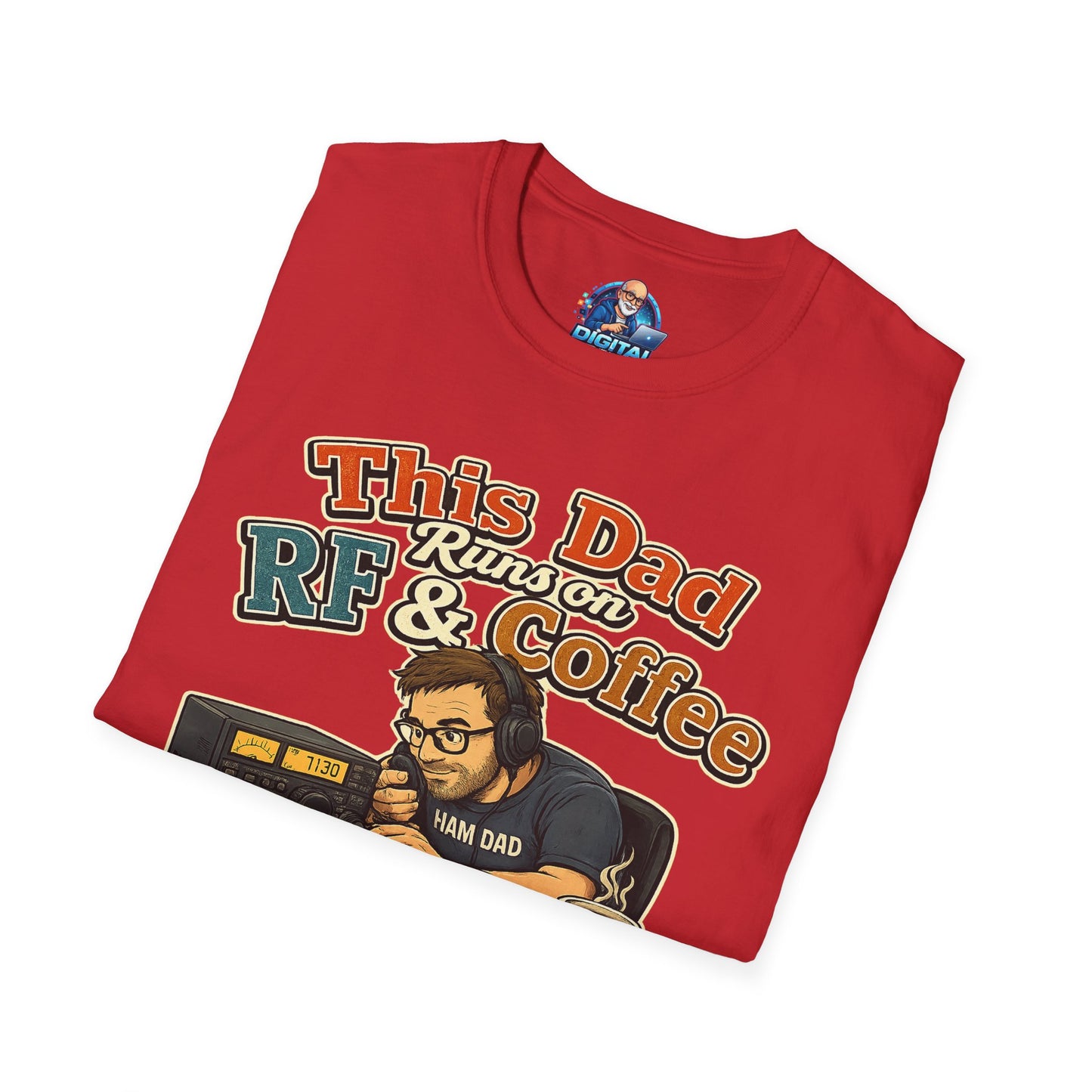 This Dad Runs on RF & Coffee T-Shirt