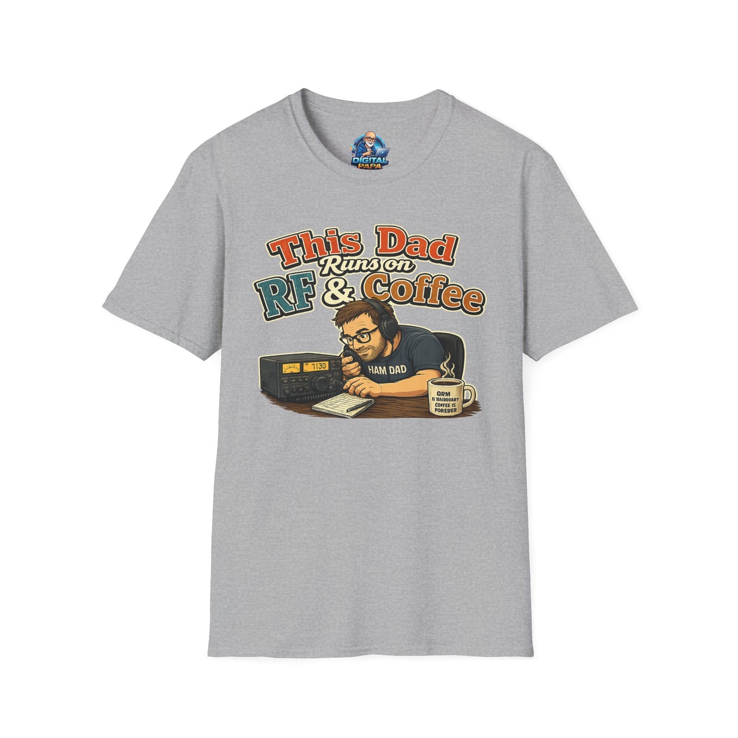 This Dad Runs on RF & Coffee T-Shirt
