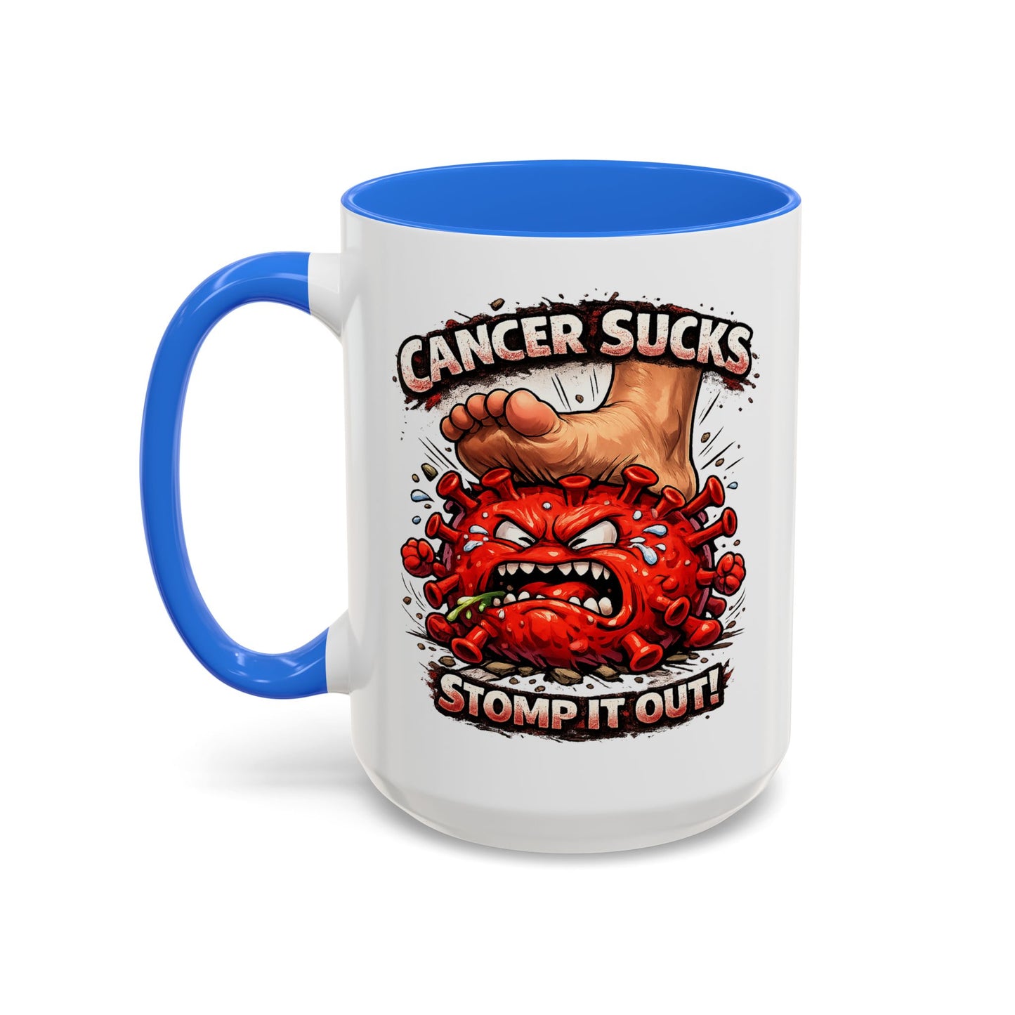 Cancer Sucks Mug — Stomp It Out 11/15oz