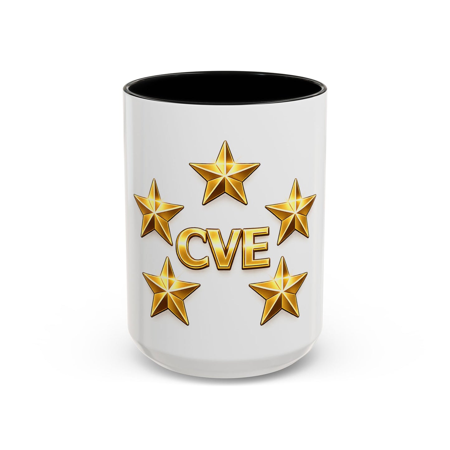CVE Gold Star Coffee Mug — 11/15oz Accent Ceramic Mug