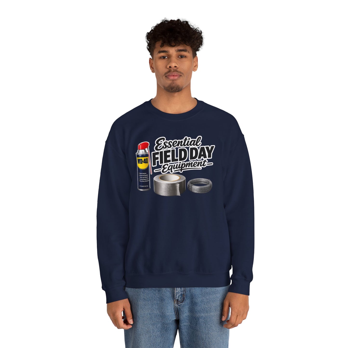 "Essential Field Day Equipment" Graphic - Crewneck Sweatshirt