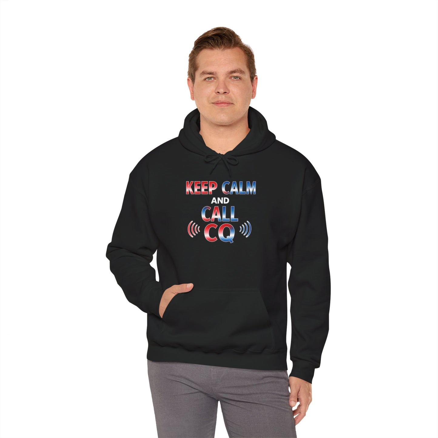 Keep Calm and Call CQ Hoodie — Amateur Radio Ham Radio Pullover