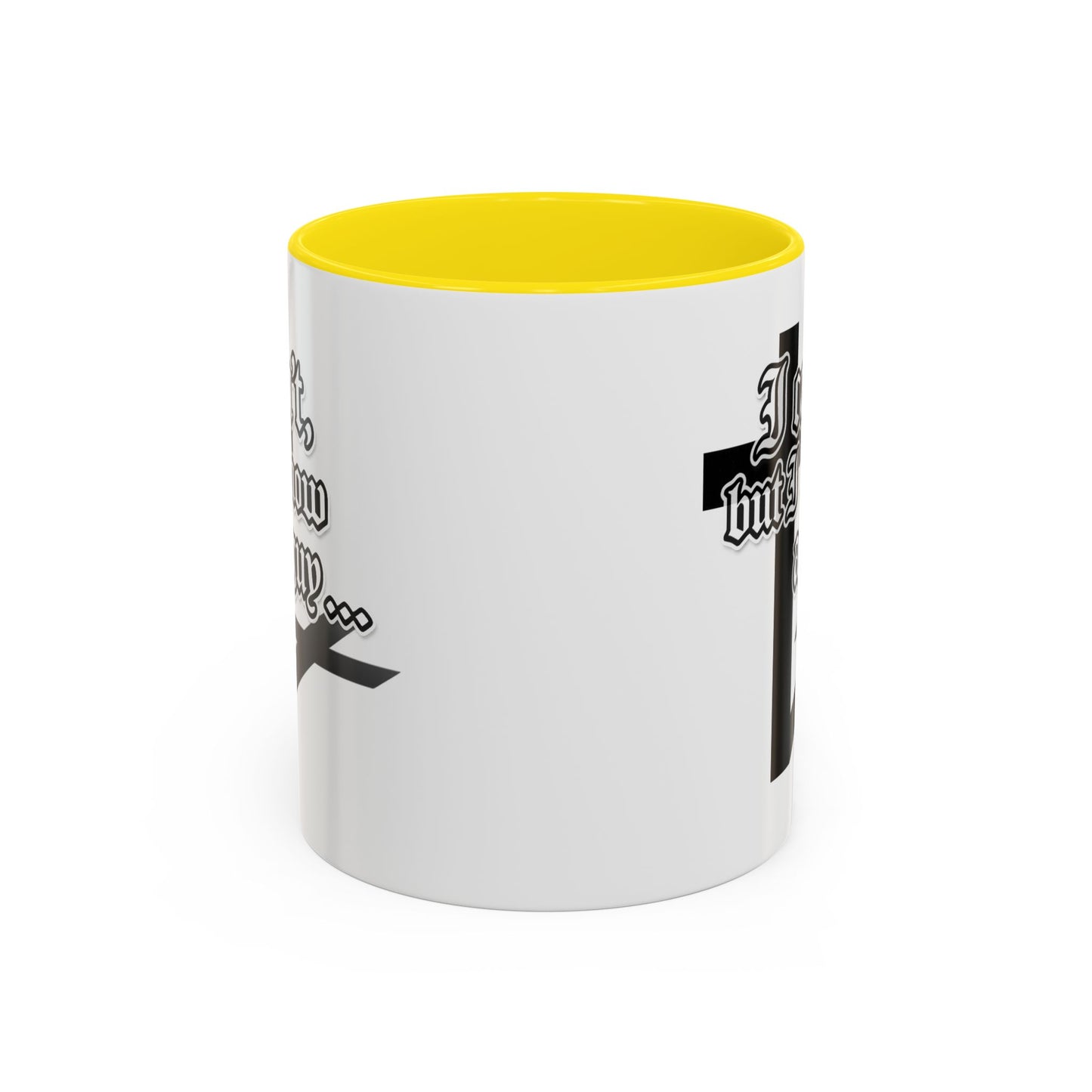 I Can't But I Know A Guy - Accent Coffee Mug (Funny Mechanic/Handyman Gift)