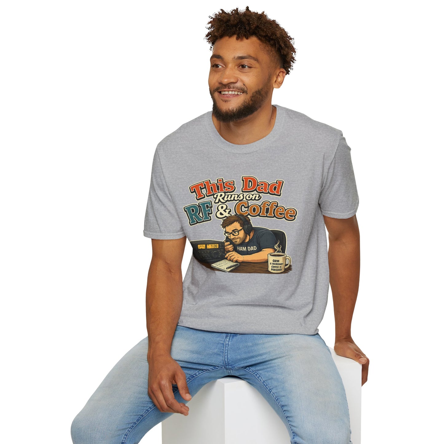 This Dad Runs on RF & Coffee T-Shirt