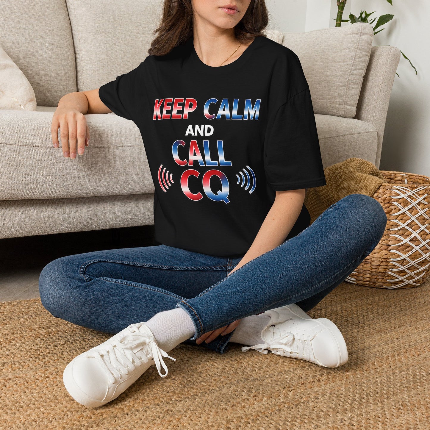 Keep Calm and Call CQ T-Shirt – Amateur Radio / Ham Operator Tee