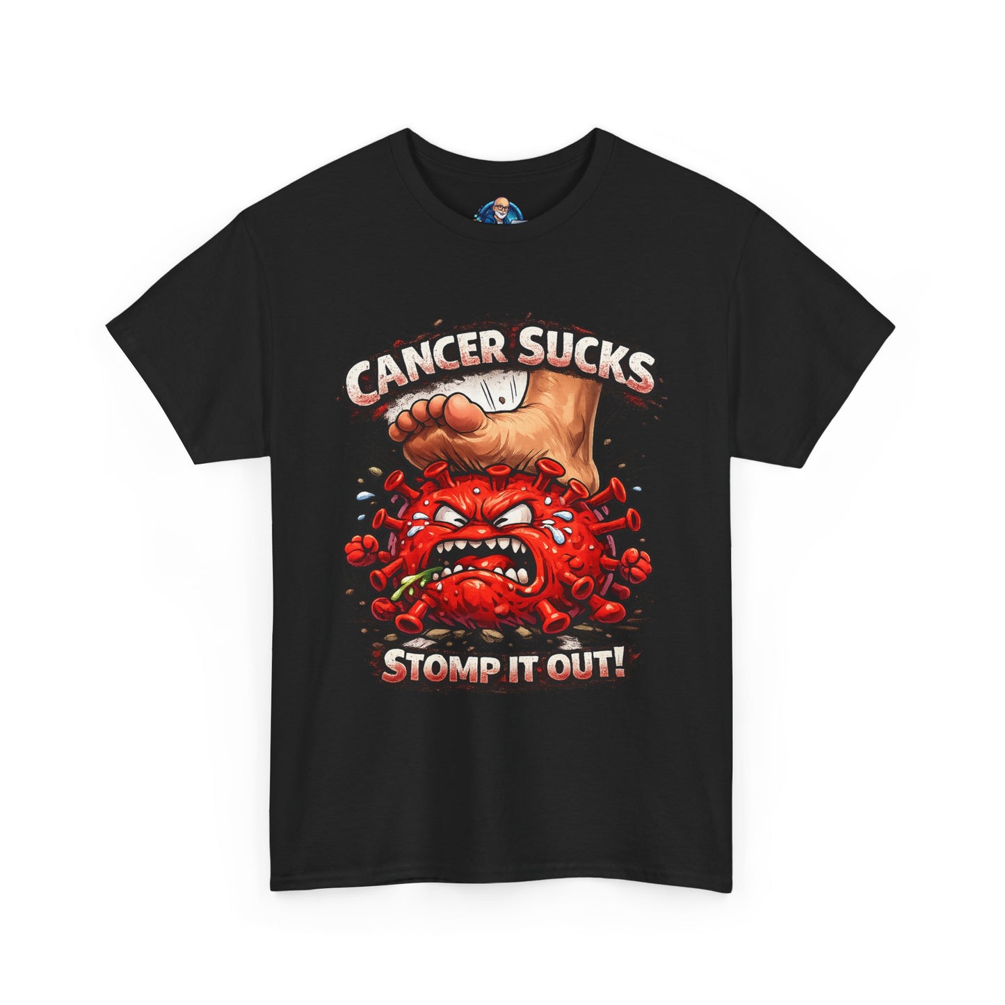 Cancer Sucks Tee — Stomp It Out Cancer Awareness T-Shirt