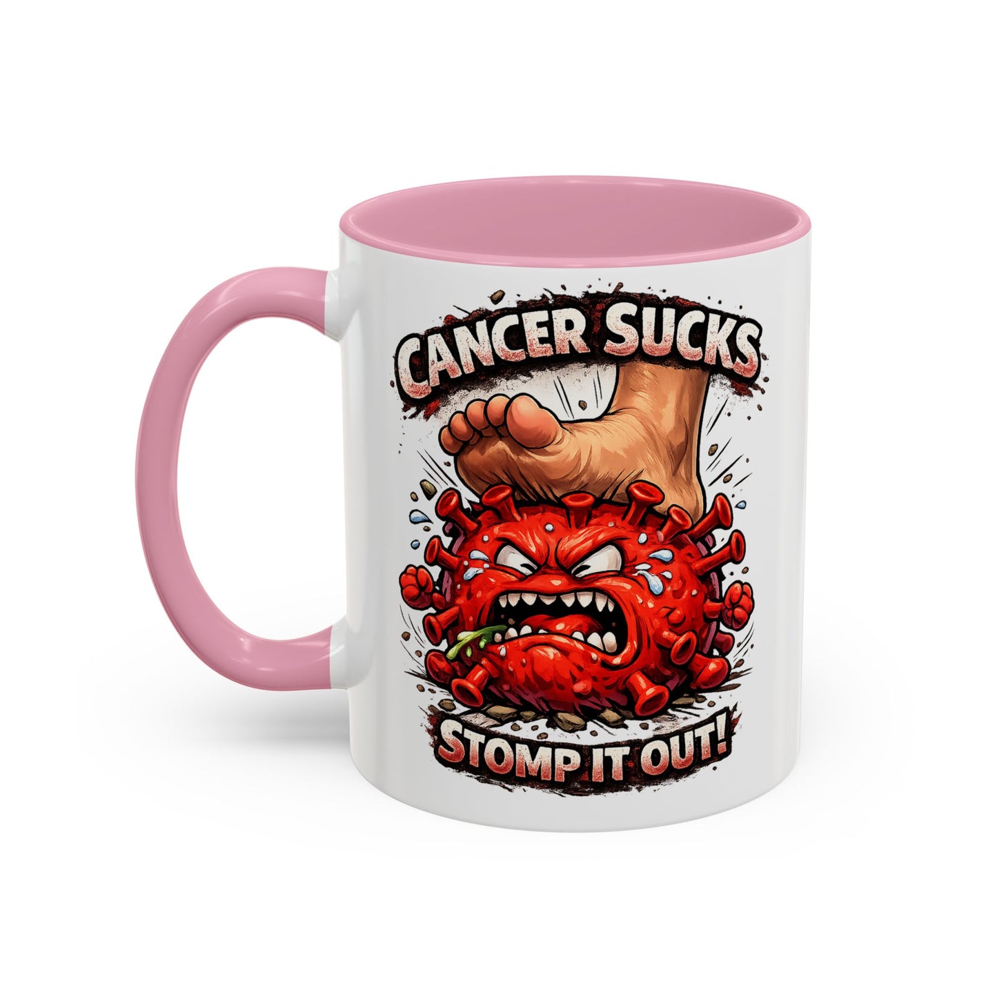 Cancer Sucks Mug — Stomp It Out 11/15oz