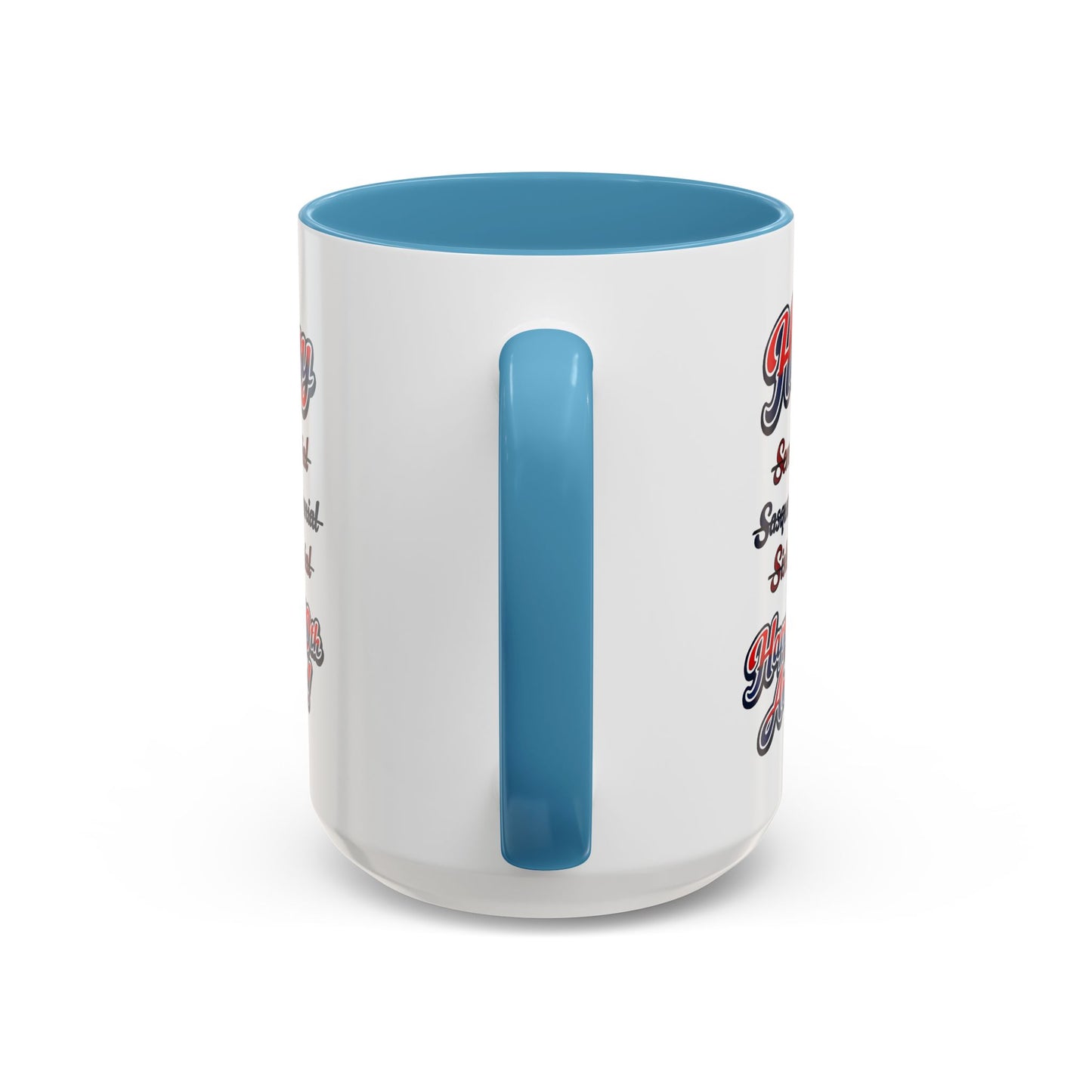 250th America Coffee Mug – "Happy 250th America!" Patriotic Accent Mug