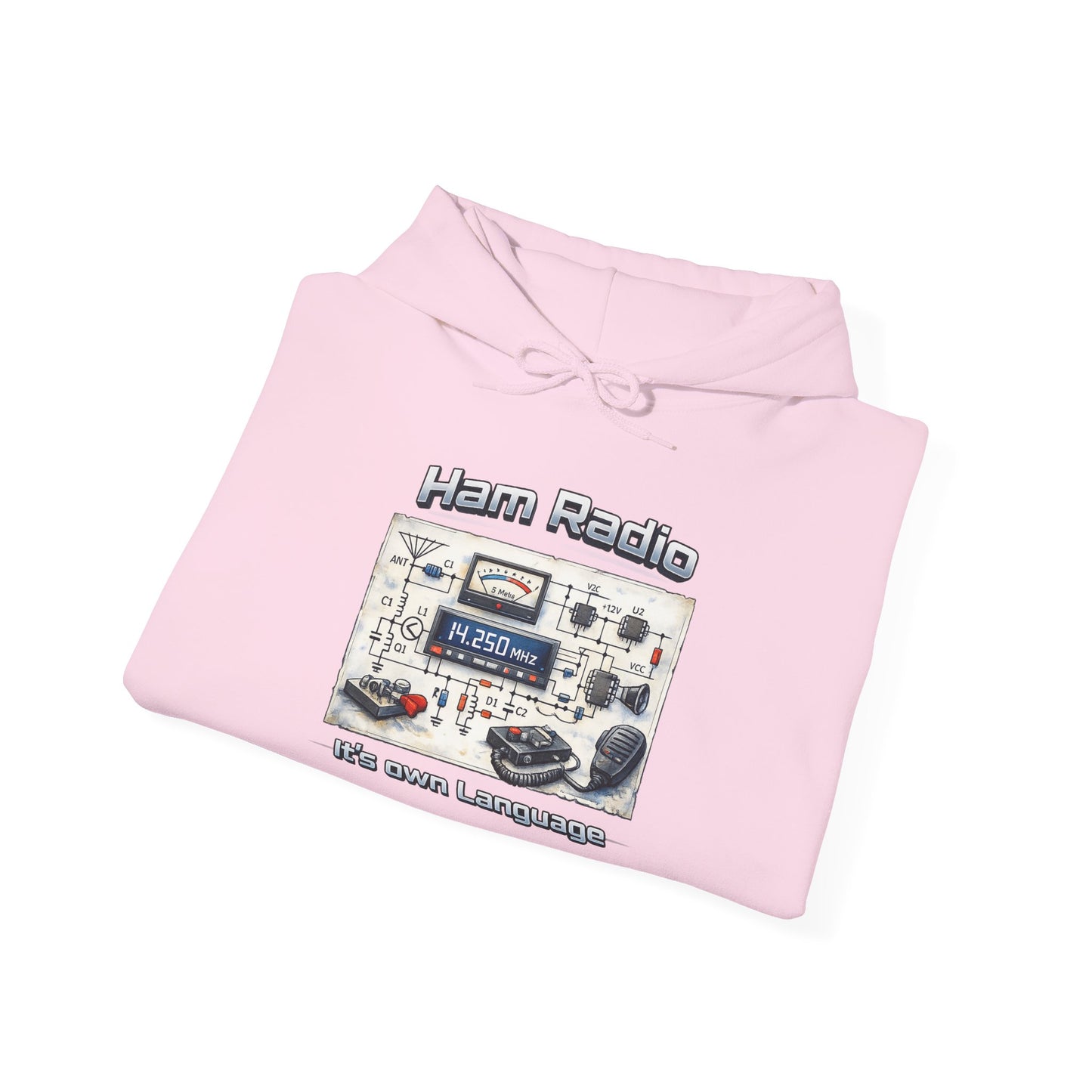 "Ham Radio: It's Our Language" Pullover for Amateur Radio Enthusiasts