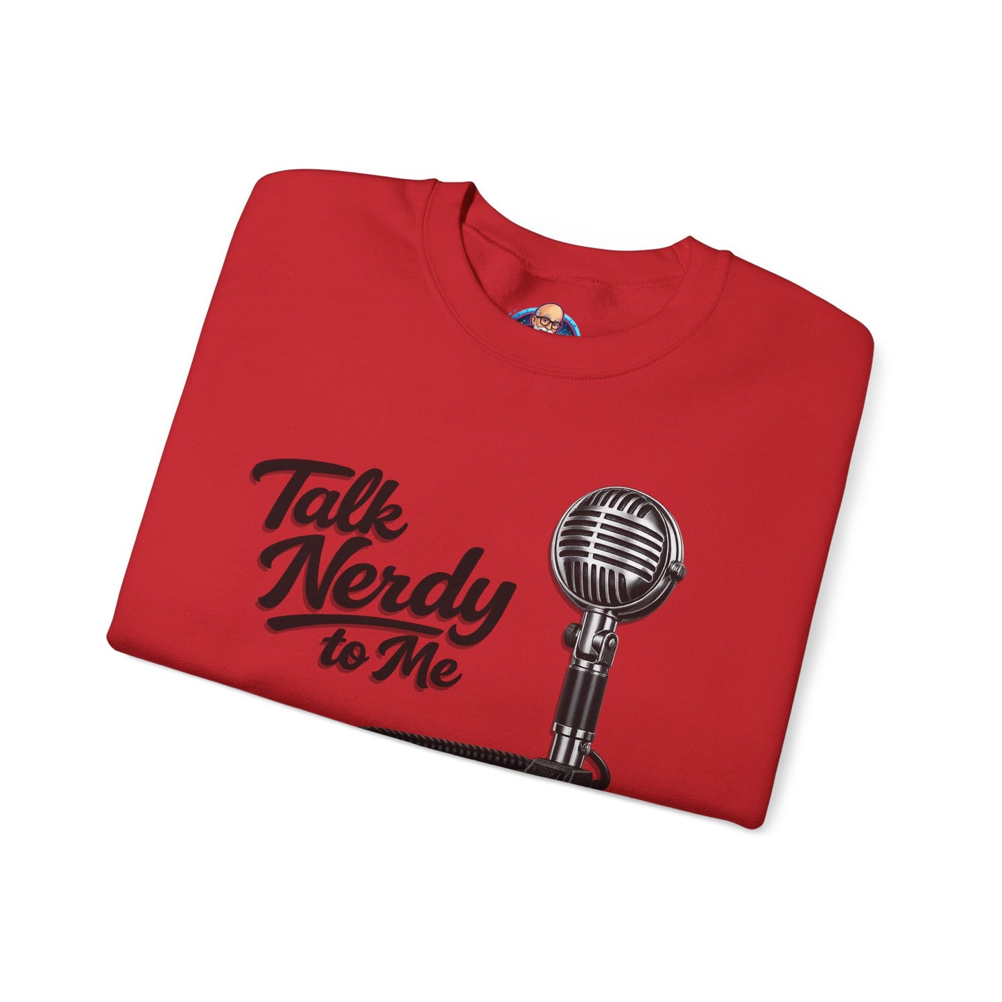"Talk Nerdy to Me" Vintage Ham Radio Microphone Graphic
