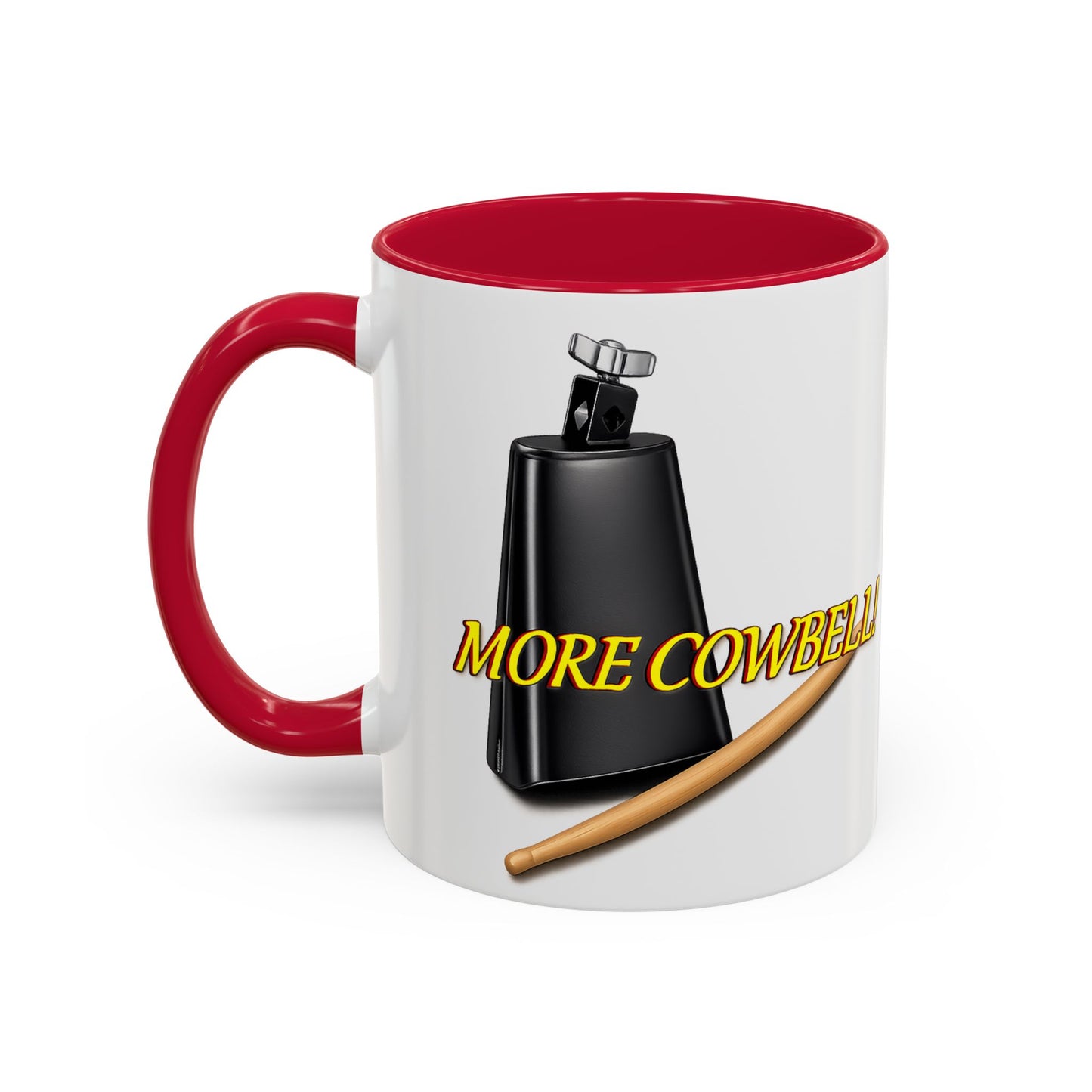 More Cowbell Mug — Funny Cowbell Coffee Cup (11oz/15oz)