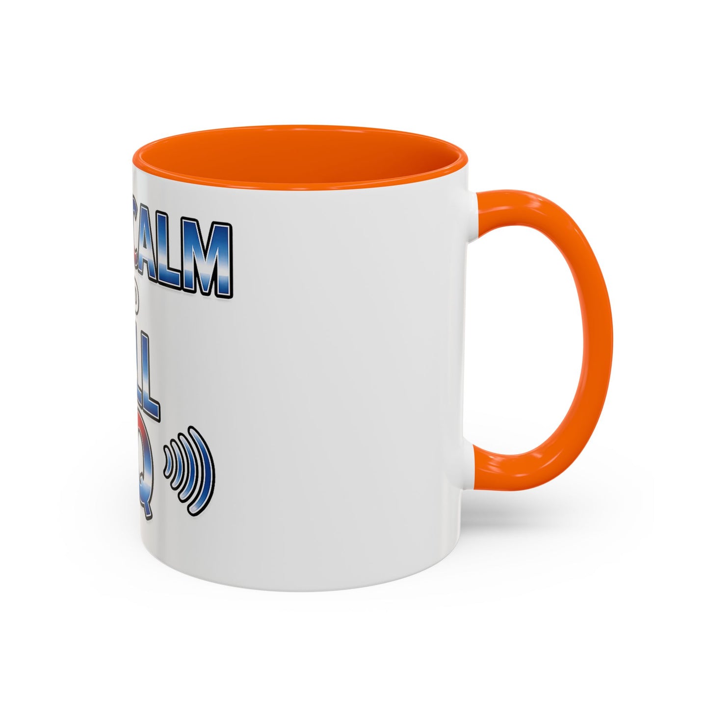 Keep Calm and Call CQ Accent Coffee Mug – Radio Operator Ham Radio Gift (11/15 oz)