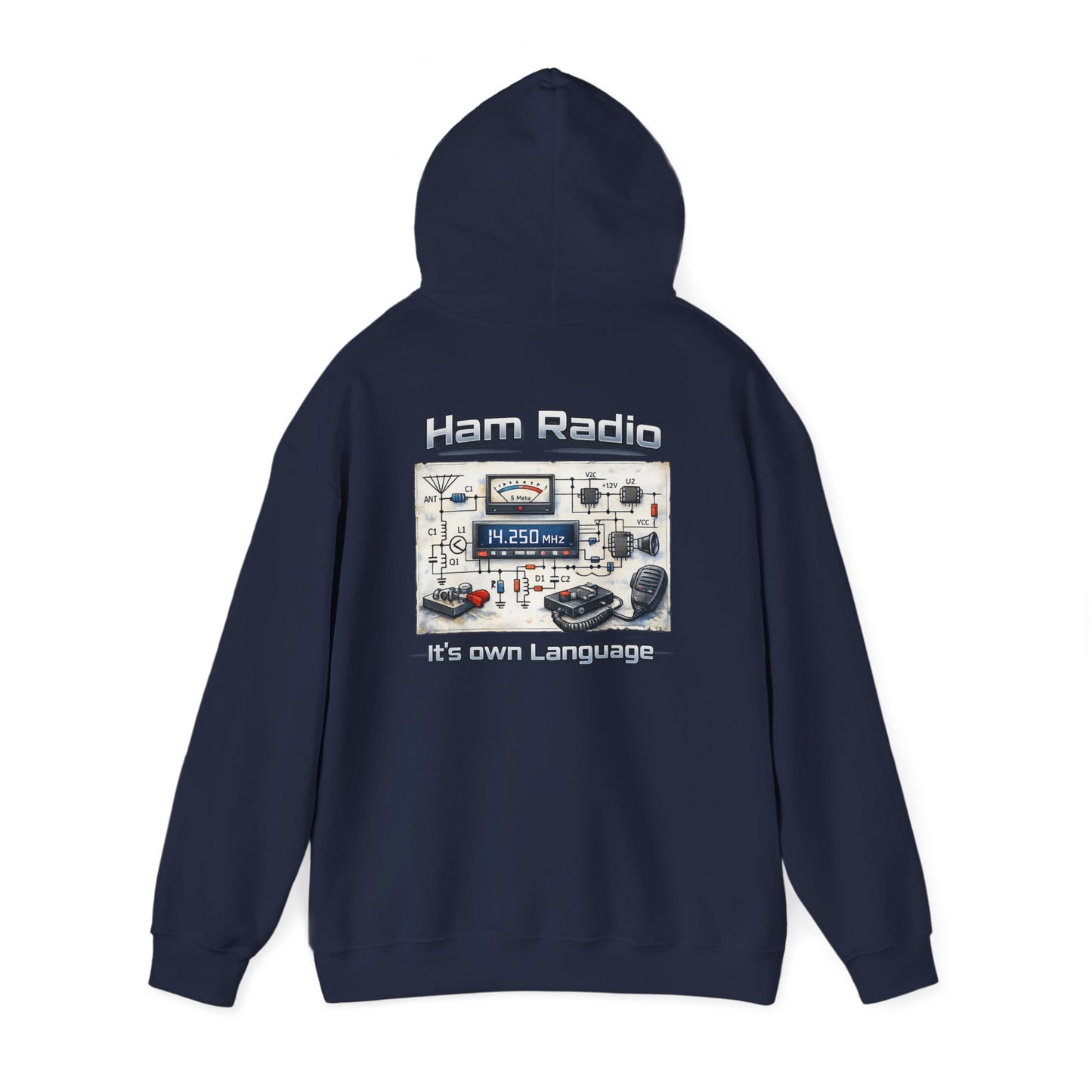 "Ham Radio: It's Our Language" Pullover for Amateur Radio Enthusiasts