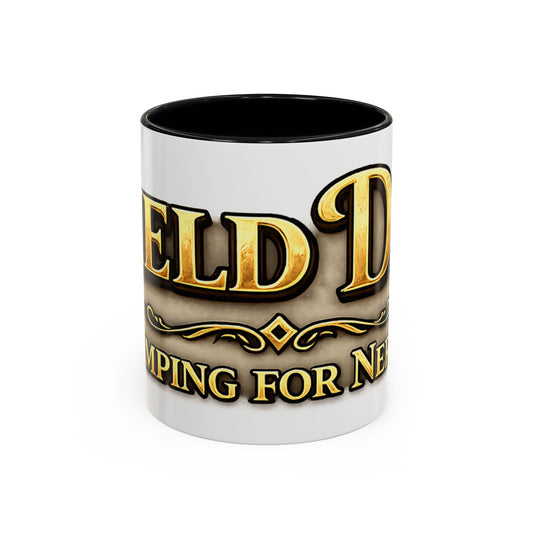 Field Day Coffee Mug — Funny ‘Camping for Nerds’ Gamer & Fantasy Fan Gift (11/15oz Accent Mug)