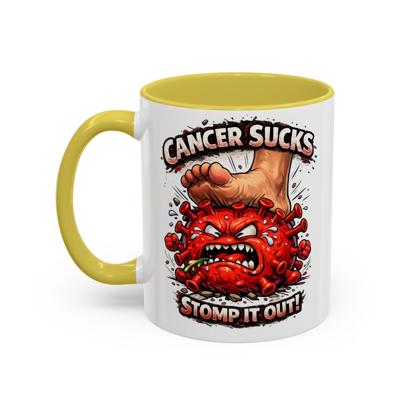 Cancer Sucks Mug — Stomp It Out 11/15oz