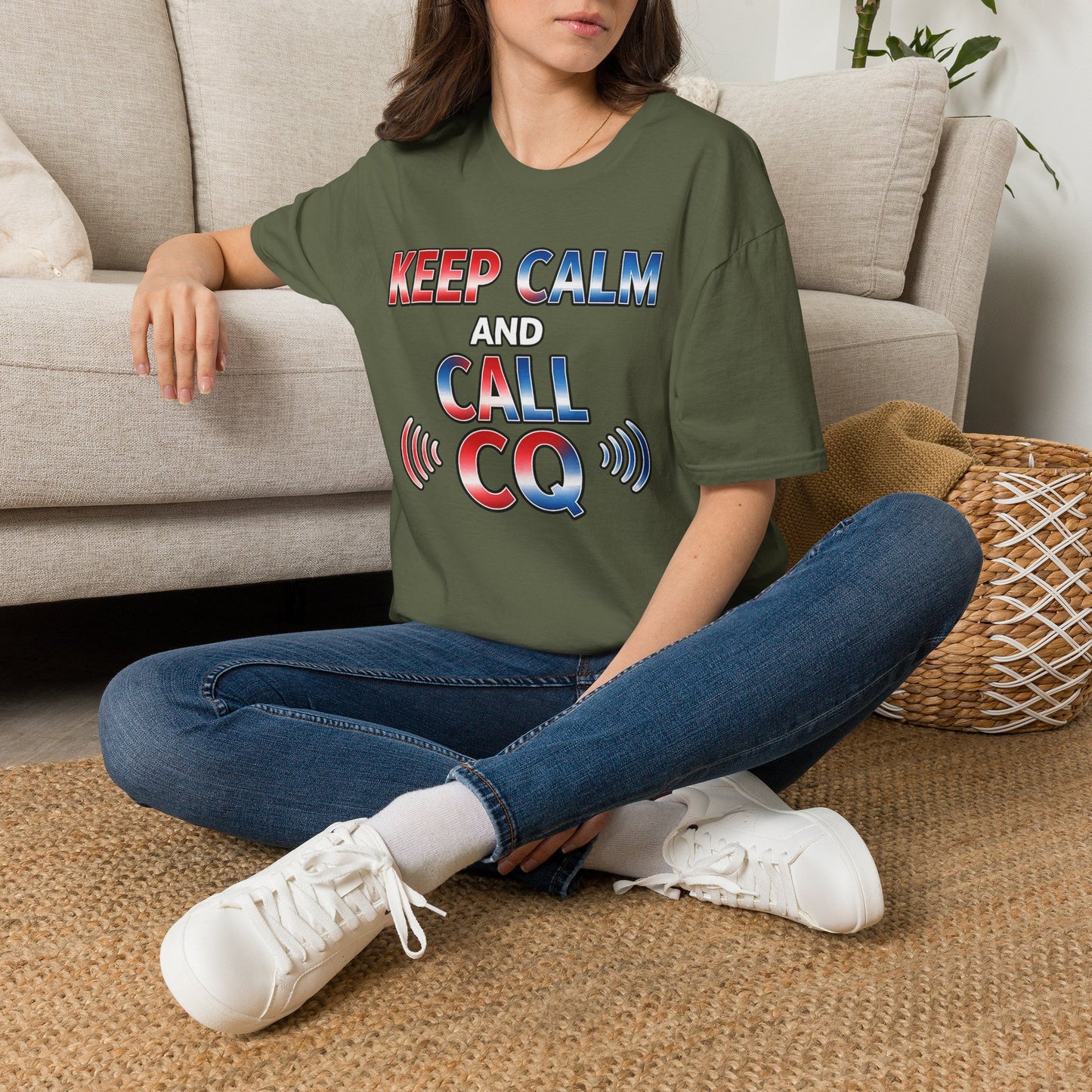 Keep Calm and Call CQ T-Shirt – Amateur Radio / Ham Operator Tee