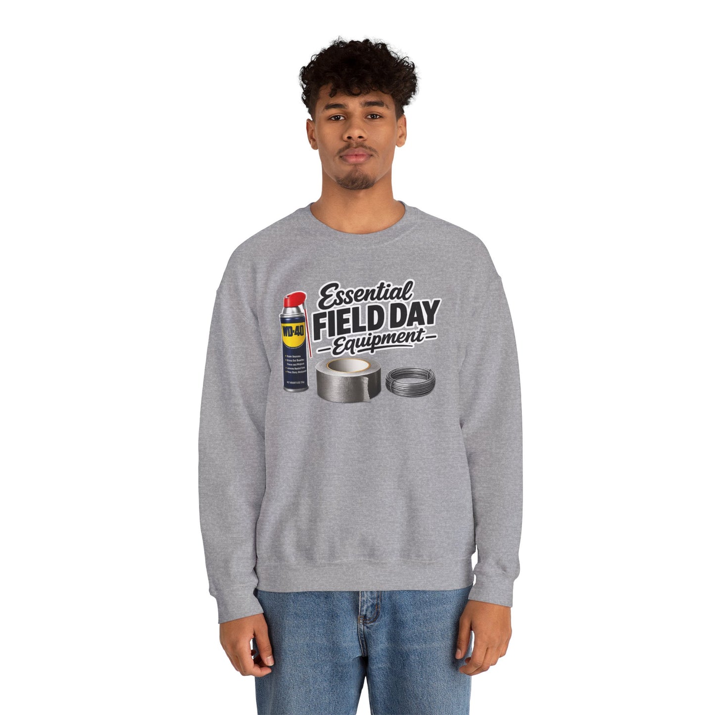 "Essential Field Day Equipment" Graphic - Crewneck Sweatshirt