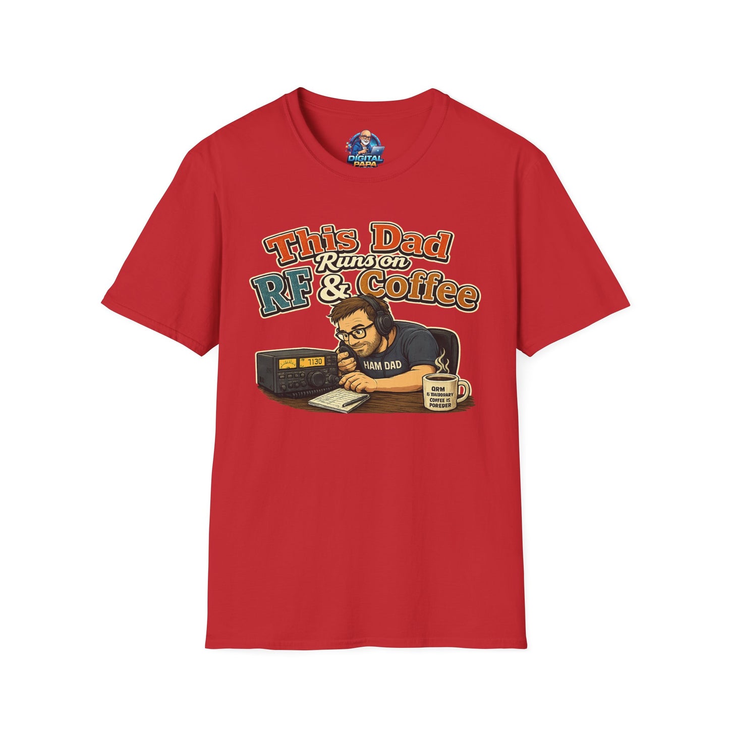 This Dad Runs on RF & Coffee T-Shirt