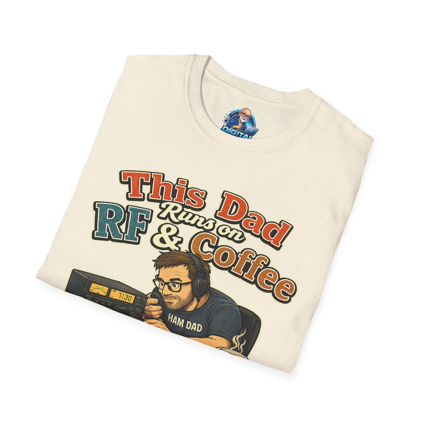 This Dad Runs on RF & Coffee T-Shirt